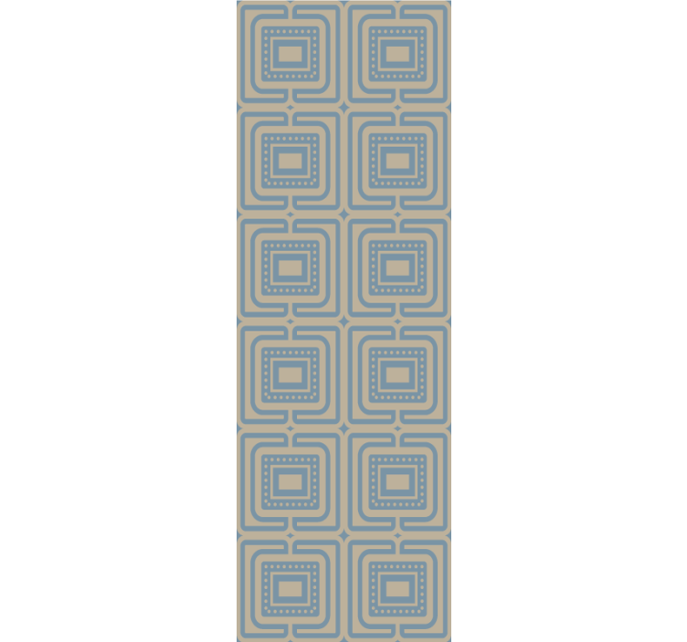 Retro Square Geometry wallpaper geometric - TenStickers