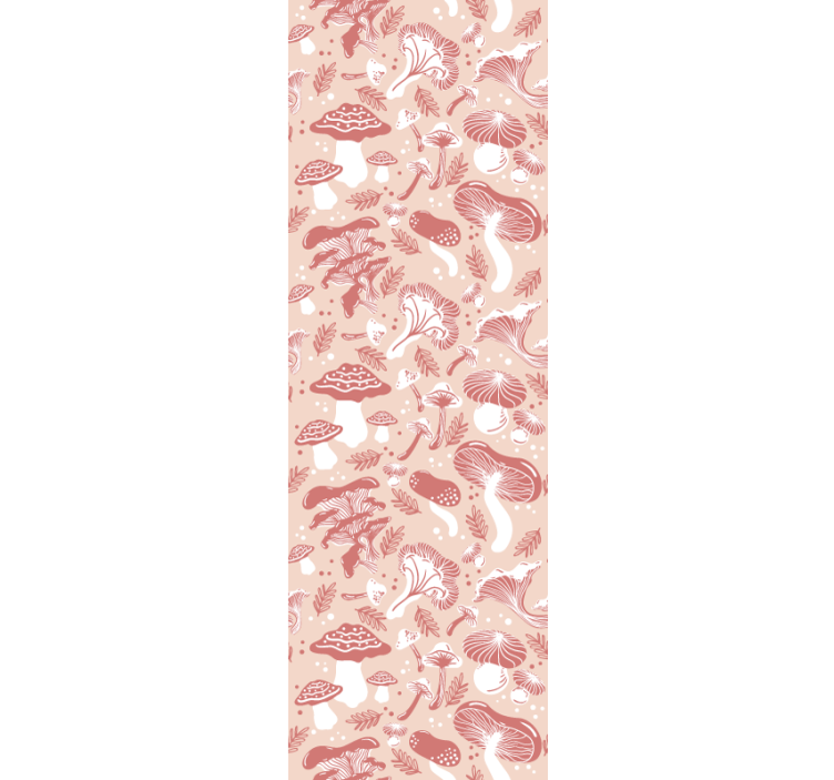 Mushroom Motif art deco wallpaper - TenStickers