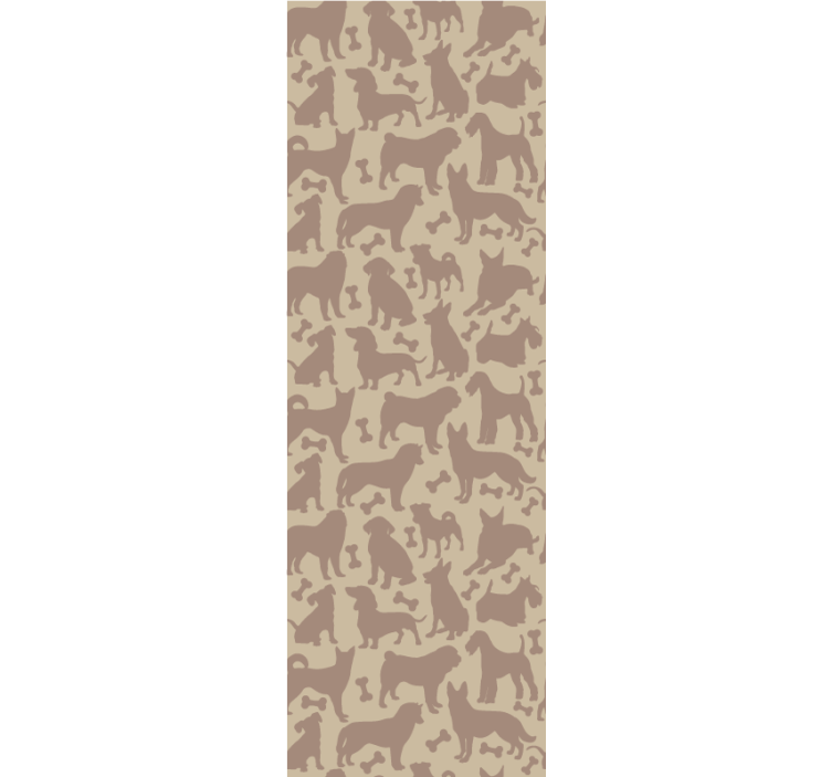 Feline Motifs wallpaper of a dog - TenStickers