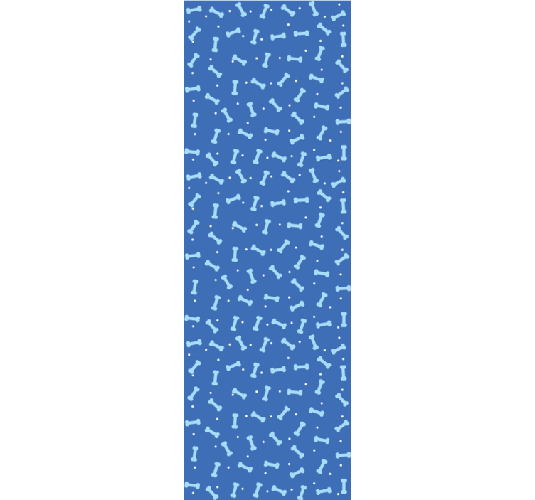 Geometric Bone Motif wallpaper of a dog - TenStickers