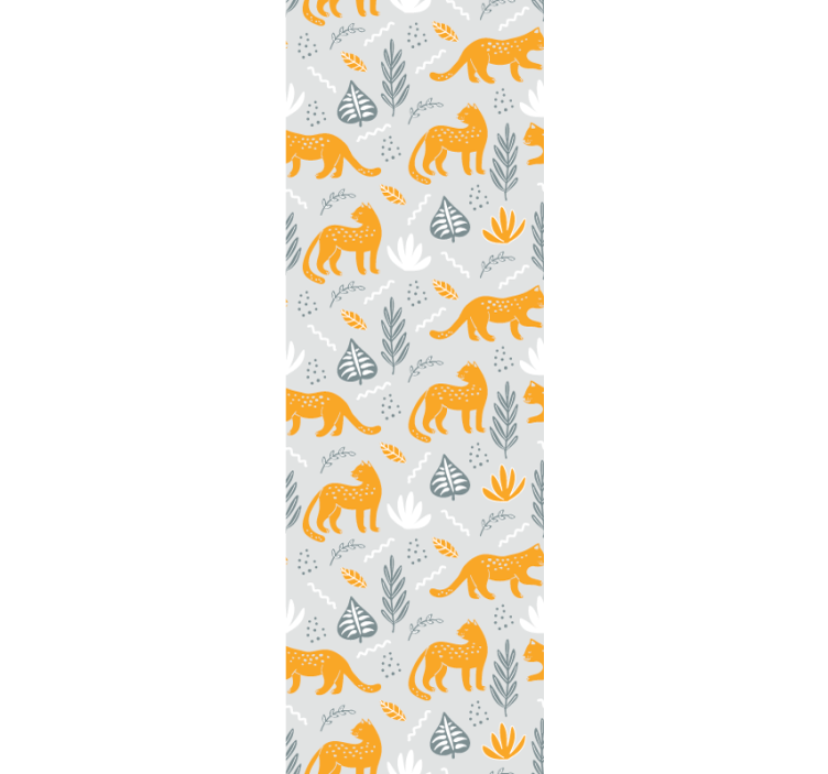 Feline Motif Decor cat wallpaper - TenStickers