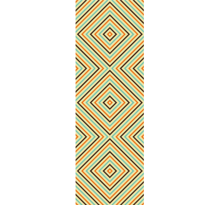 Angular Rhombus wallpaper geometric - TenStickers