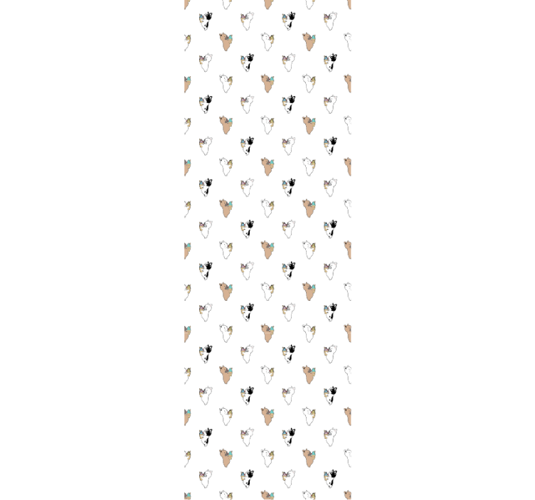 Canine Silhouette wallpaper of a dog - TenStickers