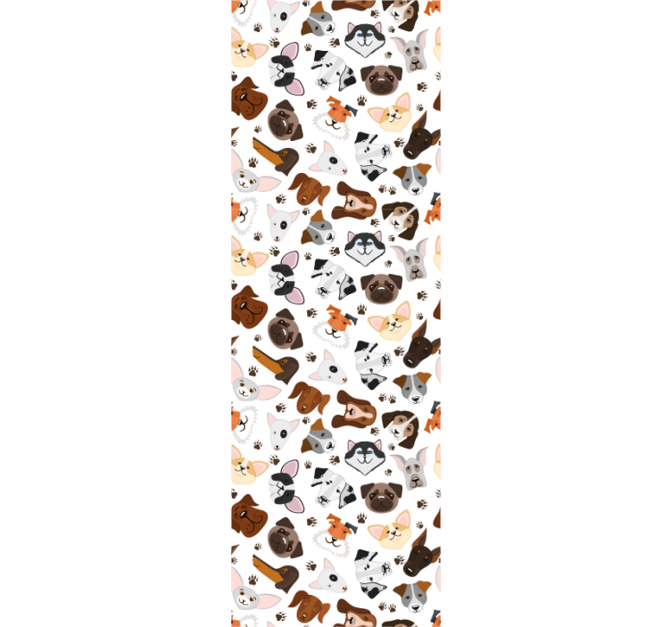 Canine Collection wallpaper of a dog - TenStickers