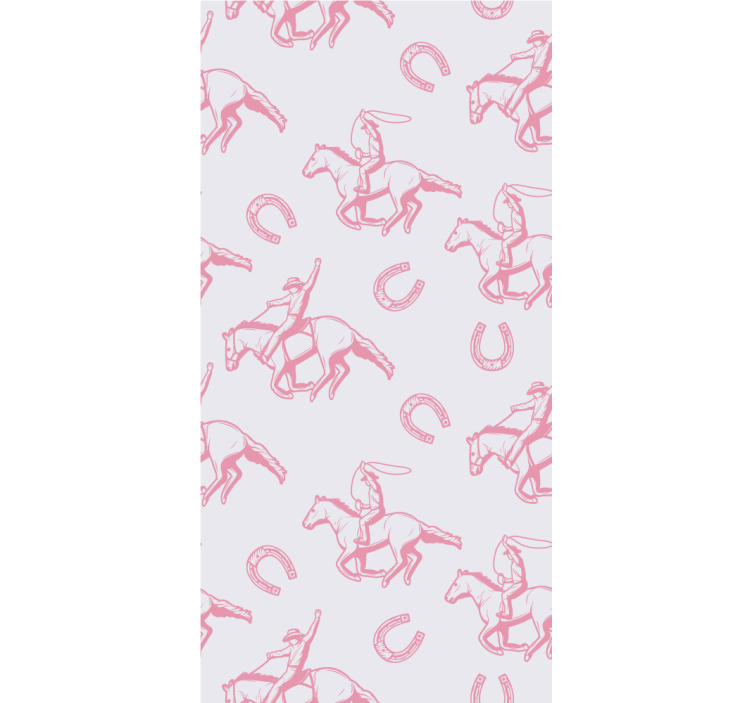 Equestrian Charm wallpaper horses - TenStickers