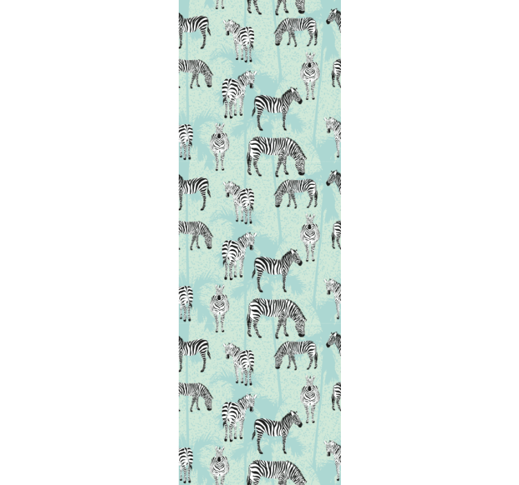 Wallpaper zebra zebra patterns - TenStickers