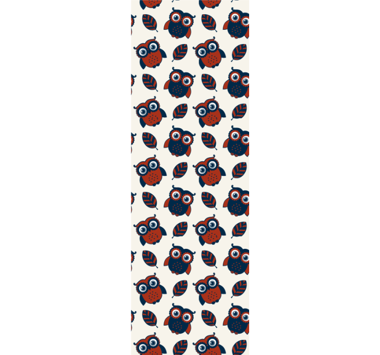 Owl Pattern Design cute animal wallpaper - TenStickers
