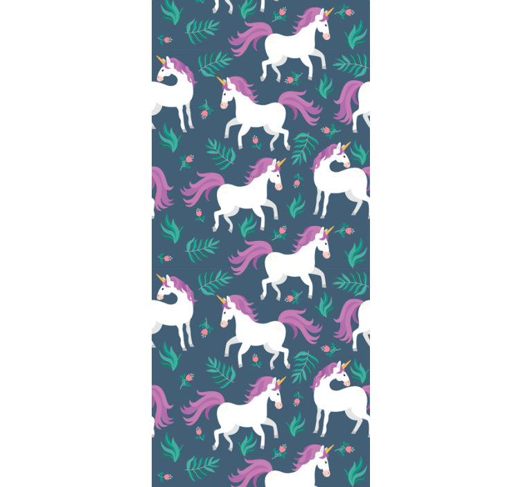 Magical Unicorns wallpaper horses - TenStickers