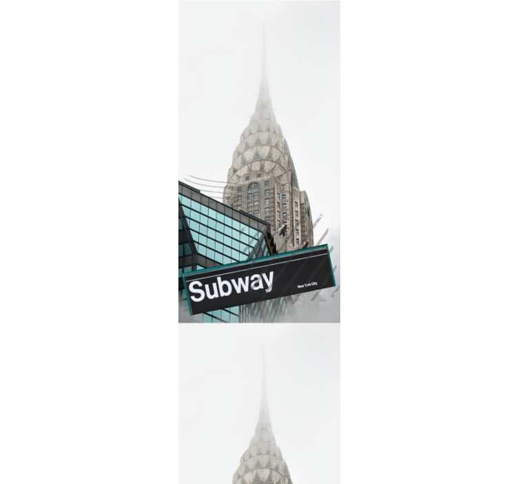Urban Subway Entry city wallpaper - TenStickers