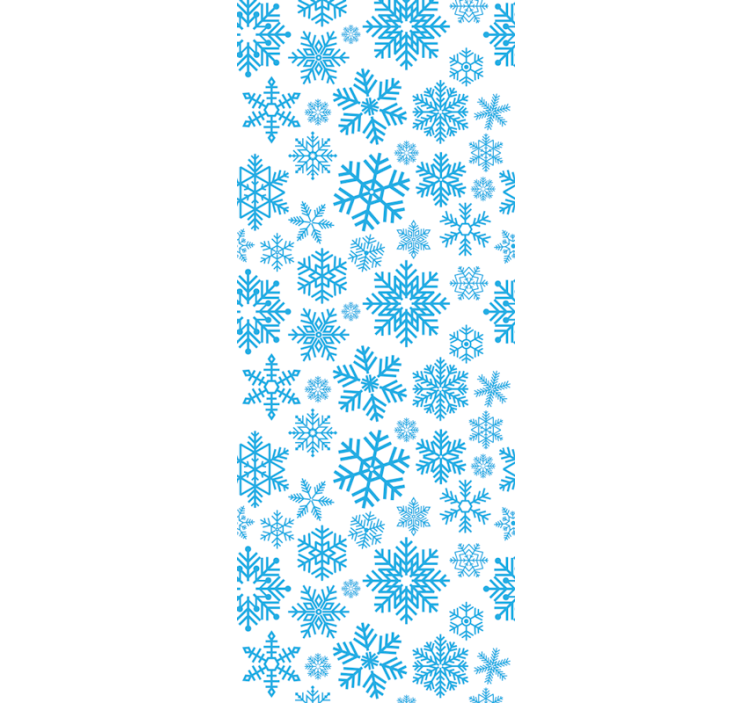 Seasonal Snowflake Motif christmas wallpaper - TenStickers