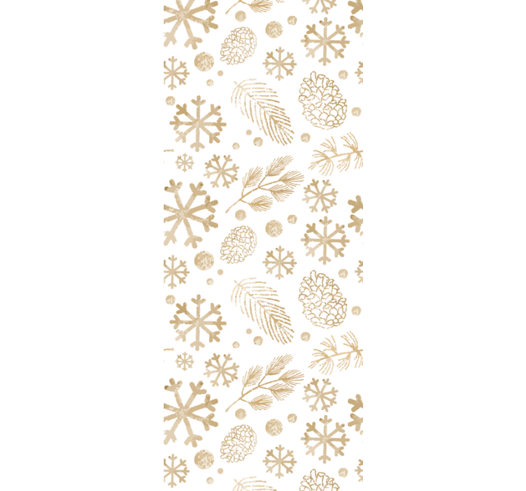 Pinecone Patterns art deco wallpaper - TenStickers