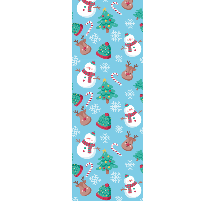 Festive Season Pattern christmas wallpaper - TenStickers