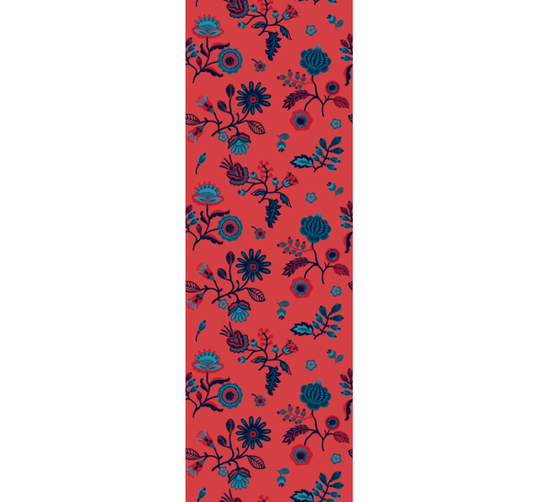 Floral Pattern Overlay wallpaper flowery - TenStickers