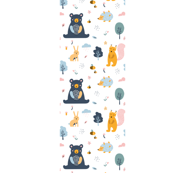 Woodland Animals wallpaper for the nursery - TenStickers