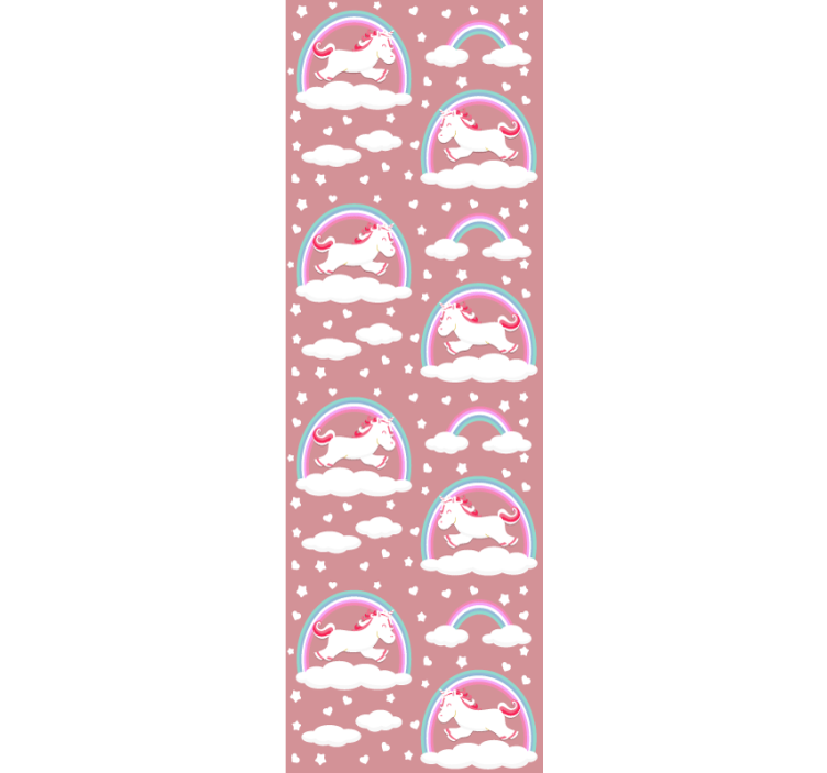 Unicorn Dreamscapes wallpaper for the nursery - TenStickers