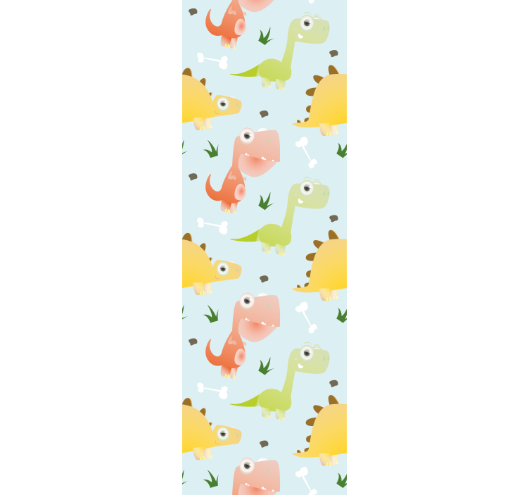 Playful Dinosaur Patterns dino wallpaper - TenStickers