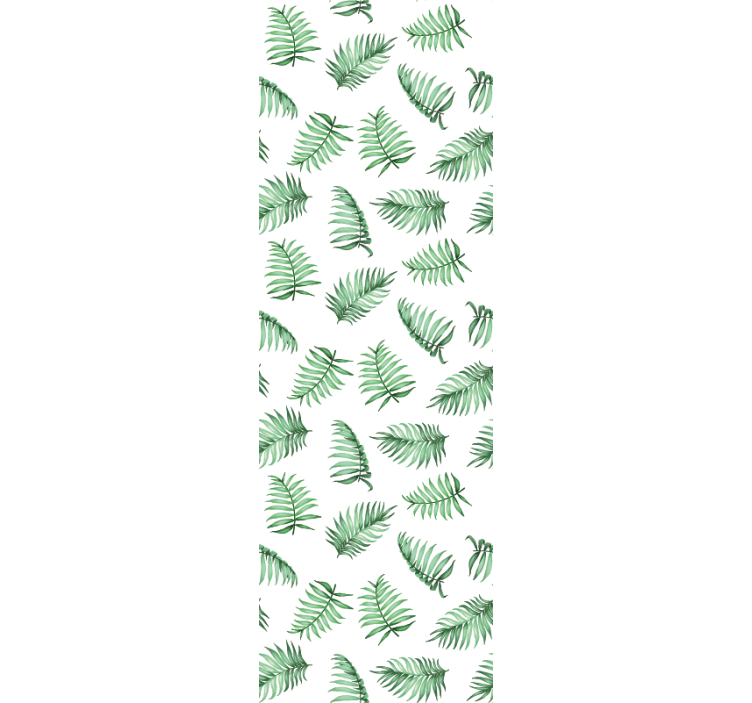 Tropical Ferns leaves wallpaper - TenStickers