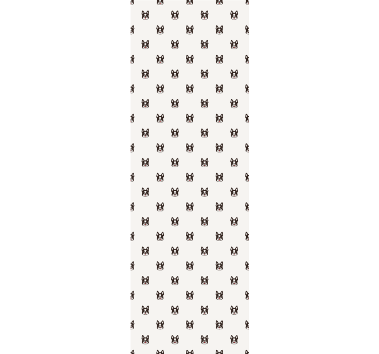 Feline Motif wallpaper of a dog - TenStickers