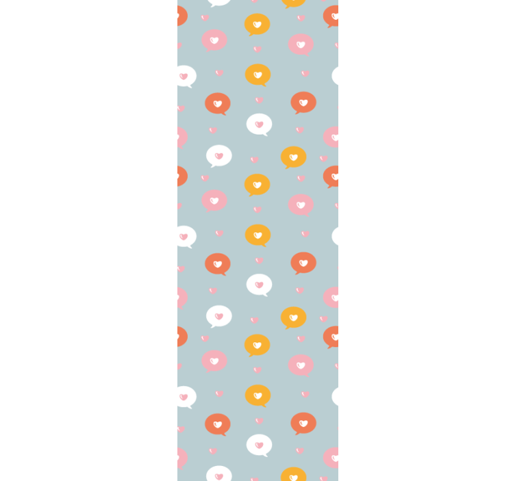 Floral Polka Pattern wallpaper dots - TenStickers