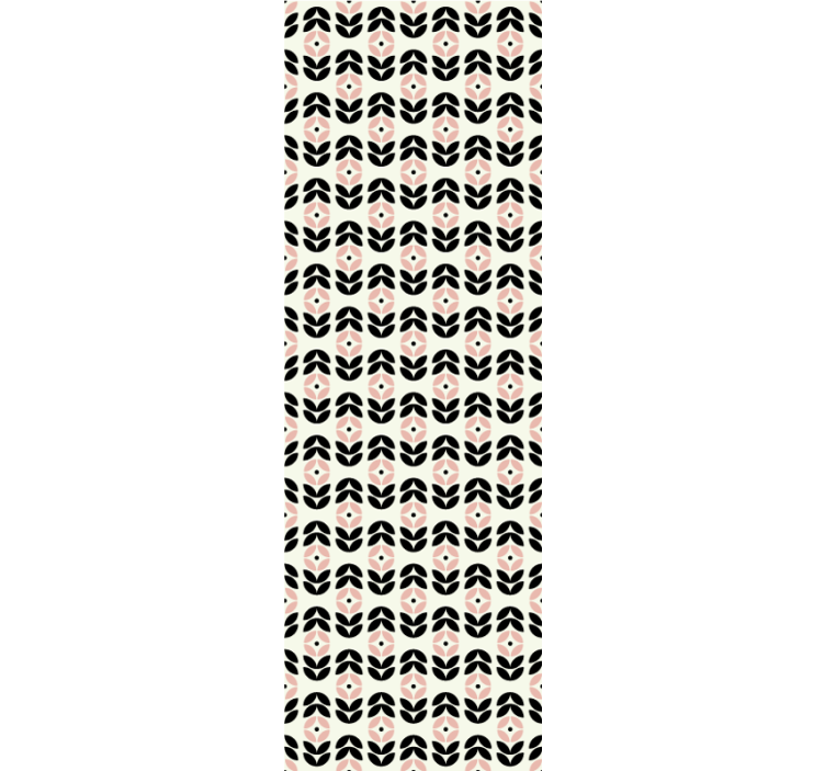 Geometric Petal Motif ornamental wallpaper - TenStickers