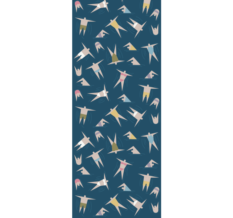 Flying Birds Pattern cute animal wallpaper - TenStickers