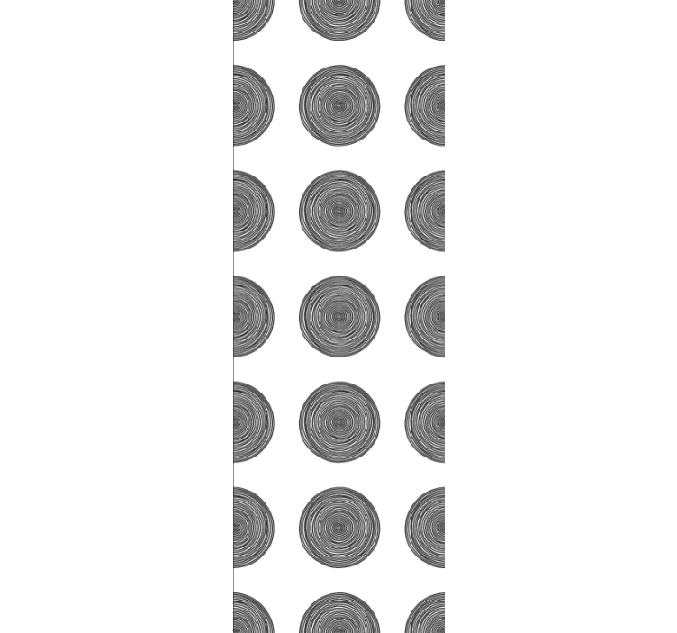 Wallpaper patterns circular wood designs - TenStickers