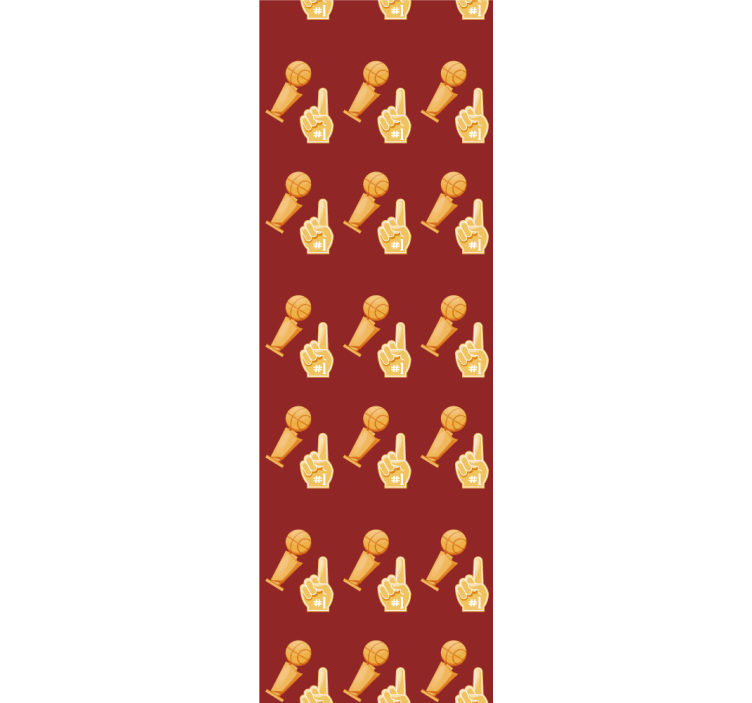 Sports Gesture Motif art deco wallpaper - TenStickers