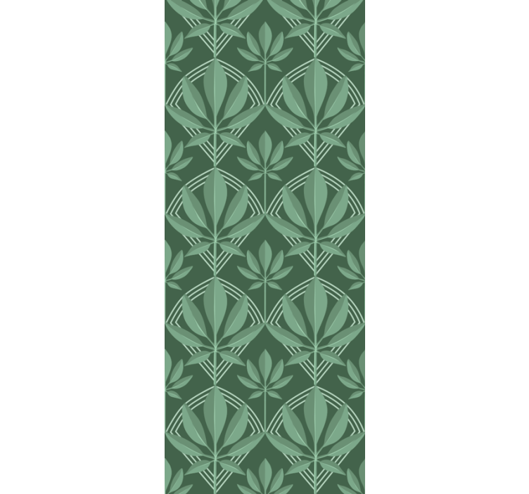 Green Vertical Pattern living room wallpaper - TenStickers
