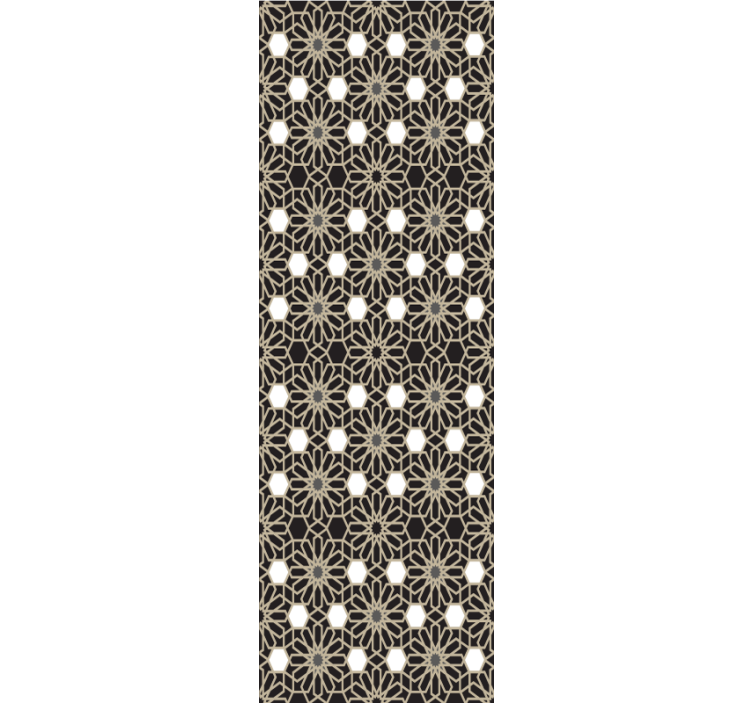 Geometric Floral Theme tiles wallpaper - TenStickers