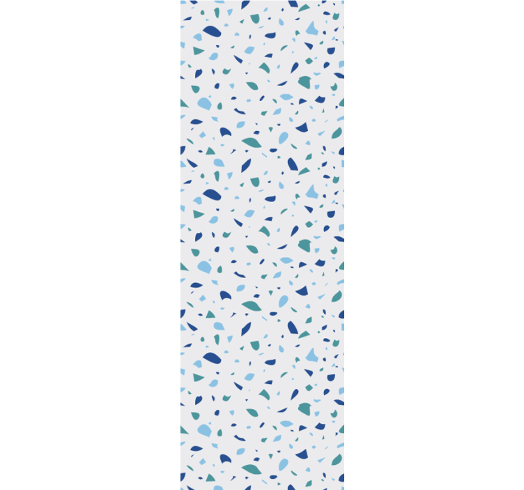 Blue simple terrazzo wallpaper patterns - TenStickers