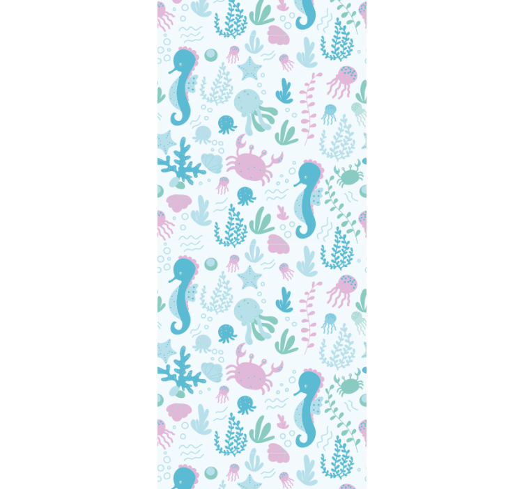 Underwater Sea Life wallpaper for the nursery - TenStickers