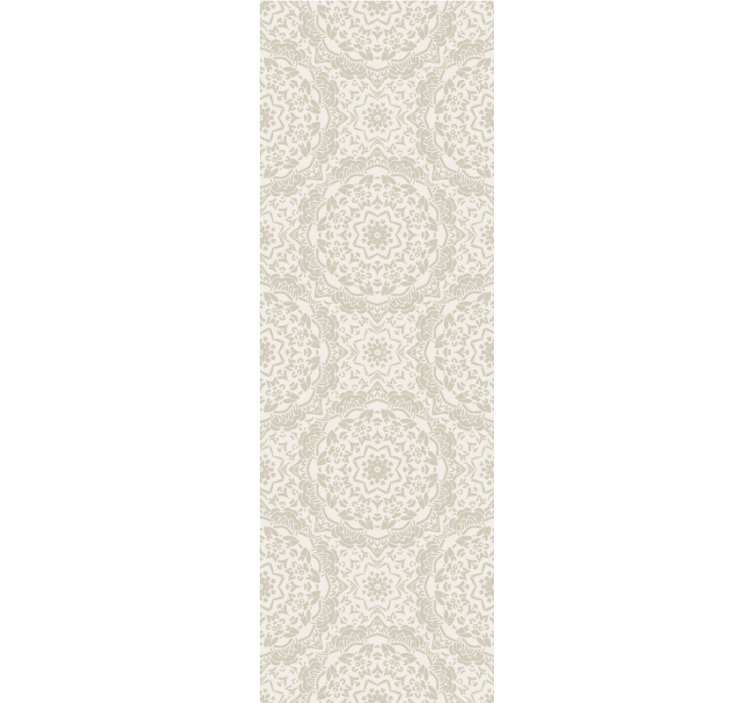 Ornamental Medallions wallpaper flowery - TenStickers