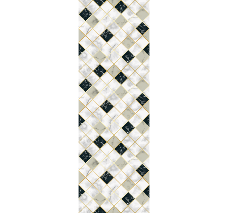 Elegant Diamond Pattern wallpaper marble - TenStickers