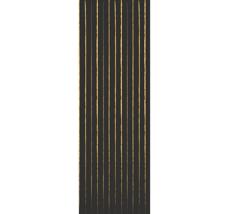 Golden and black pattern stripes wallpaper - TenStickers