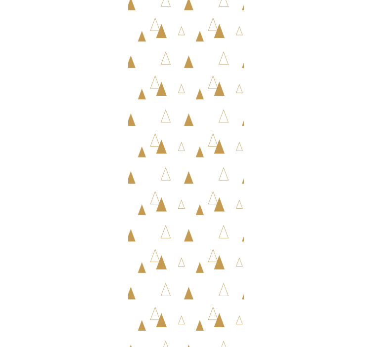 Wallpaper triangles golden design - TenStickers