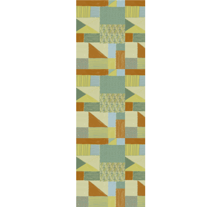 Abstract pattern blocks wallpaper geometric - TenStickers