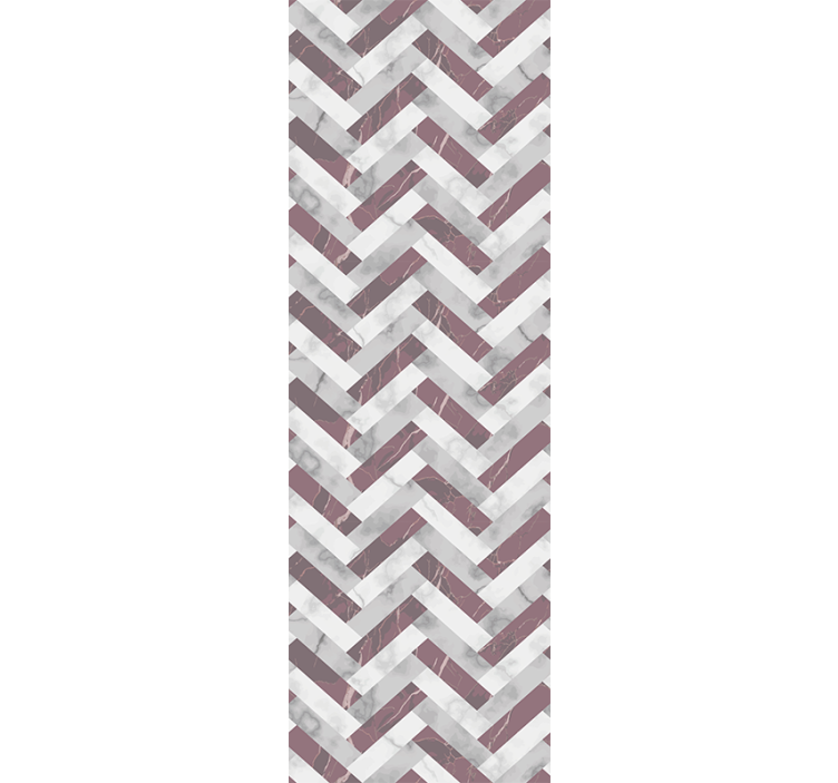 Gray Chevron Pattern wallpaper marble - TenStickers