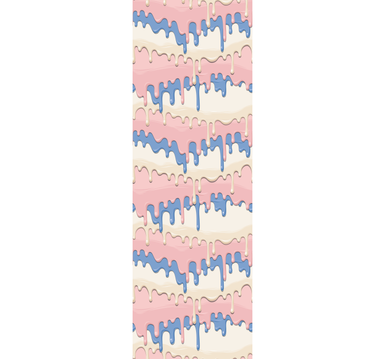 Melting Drip Pattern art deco wallpaper - TenStickers