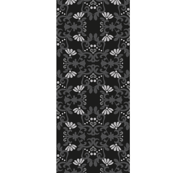 Graceful Botanical Display wallpaper flowery - TenStickers