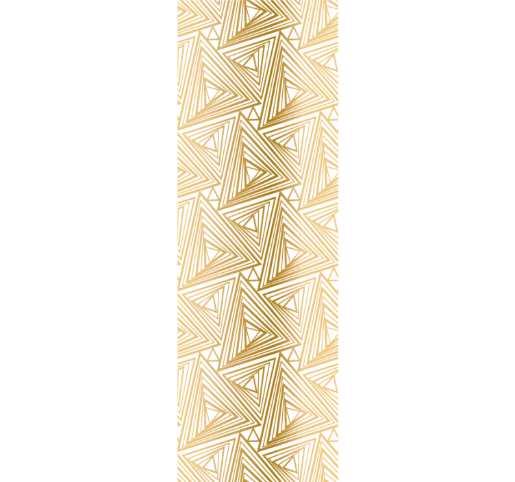 Golden pattern wallpaper triangles - TenStickers