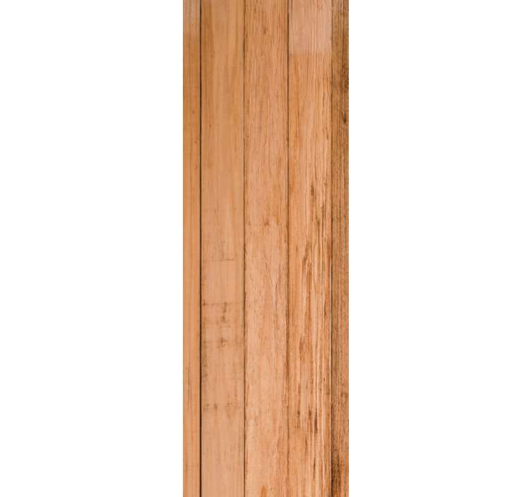 Warm brown raw worn boards effect  wallpaper - TenStickers