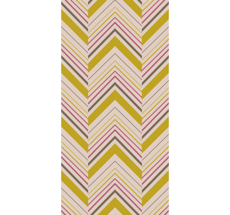 Chevron Pattern Style stripes wallpaper - TenStickers