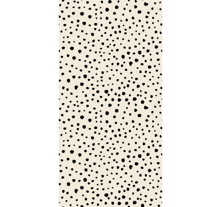 Black Dot Pattern wallpaper dots - TenStickers