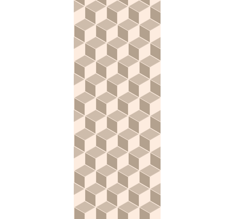 Stylish Cube Pattern wallpaper geometric - TenStickers