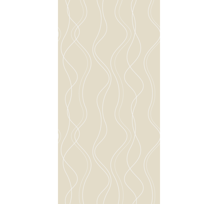Subtle wave pattern vertical striped wallpaper - TenStickers