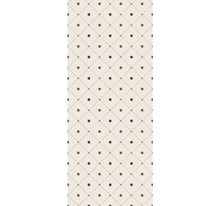 Elegant squared motif wallpaper dots - TenStickers