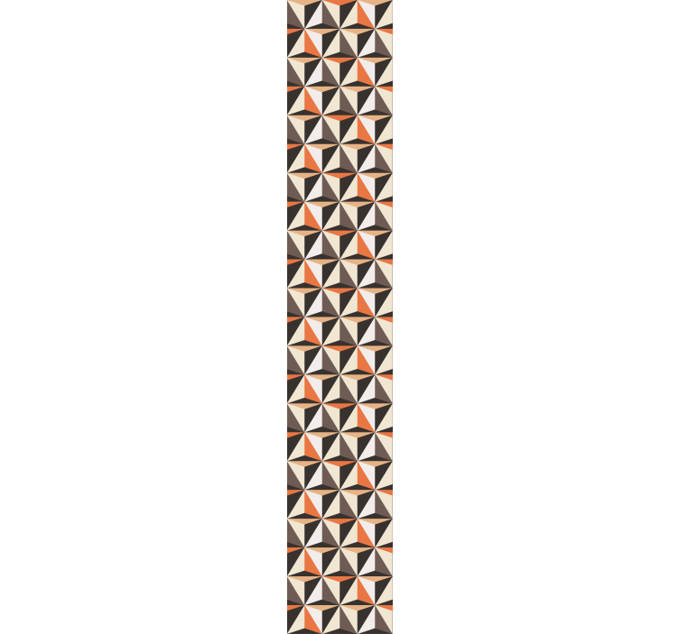 Geometric triangles arrangement living room wallpaper - TenStickers