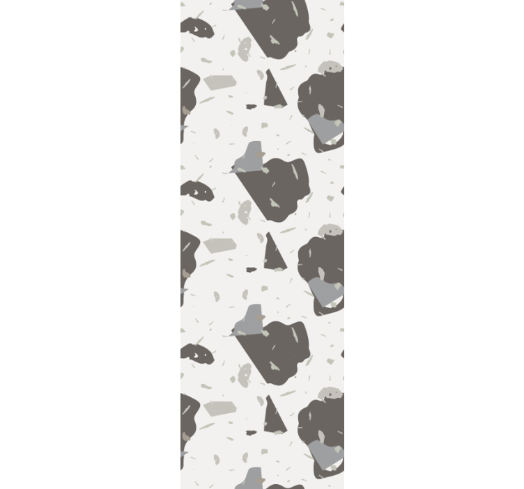 Abstract Grey Shapes wallpaper patterns - TenStickers