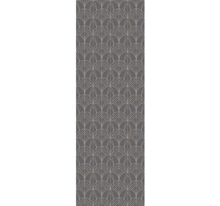 Gray elegant pattern design living room wallpaper - TenStickers