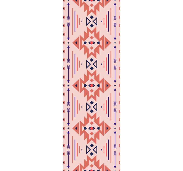 Pastel colored tribal patterns wallpaper - TenStickers